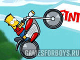 Игры гонки - Барт Симпсон забил на скейт