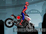 Игры гонки - Человек-паук на мотоцикле